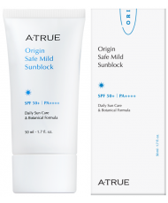 Безпечний м'який сонцезахисний крем SPF50+/PA+++ A-TRUE