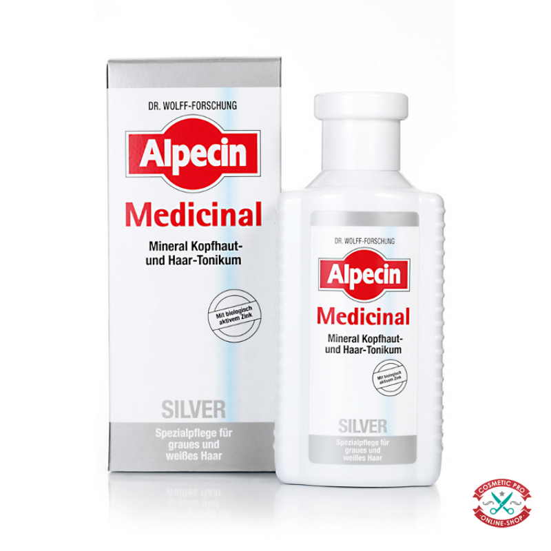 Тоник для седых волос-Alpecin Med SILVER 