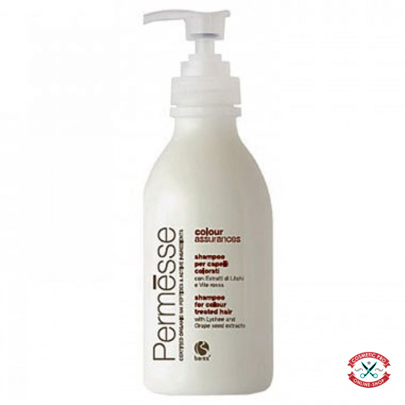 Barex Permesse-Шампунь для фарбованого волосся з пептидами М4, екстрактом лічі китайського та червоного винограду 1000ml