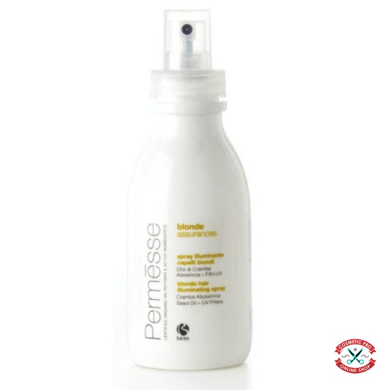 Barex Permesse-Спрей-блиск для світлого волосся з маслом абісіннського катрана та УФ фільтром 150ml