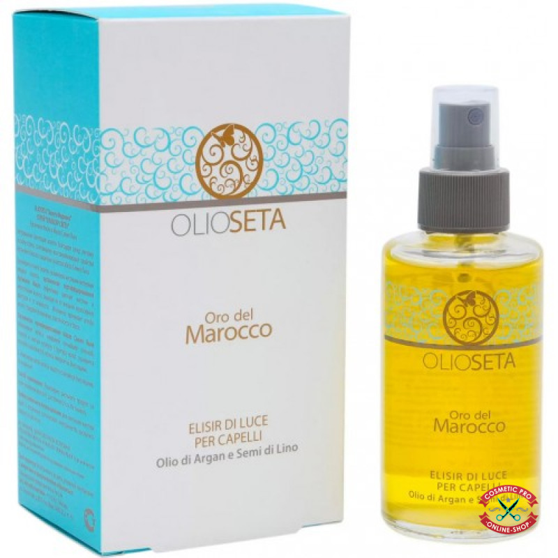Barex ORO DEL MAROCCO-Спрей «Элексир света» для волос с аргановым маслом и маслом семян льна 100ml