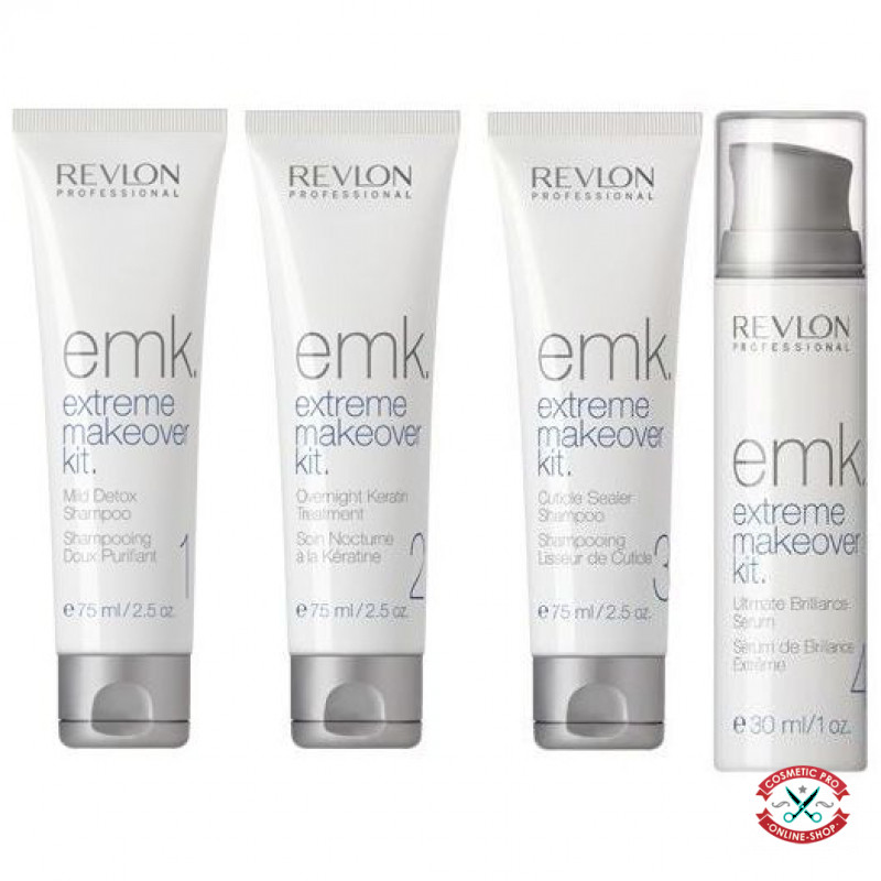 Три-кератиновий комплекс для відновлення волосся – Revlon Professional EMK (Extreme Makeover Kit)